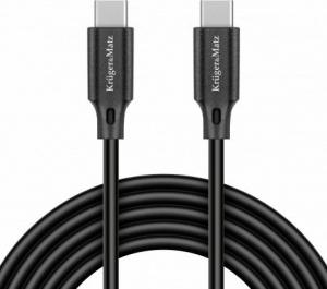 Kabel USB Kruger&Matz USB-C - USB-C 1 m Czarny (LEC-KM1260) 2