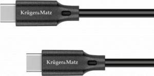Kabel USB Kruger&Matz USB-C - USB-C 1 m Czarny (LEC-KM1260) 4