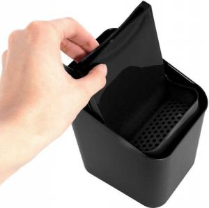 Vilde Ociekacz stojak koszyk pojemnik na sztućce przybory kuchenne organizer kuchenny czarny 3