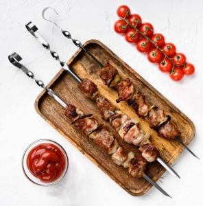 BBQ Szpikulce do szaszłyków na grill 3 sztuki 45 cm 2