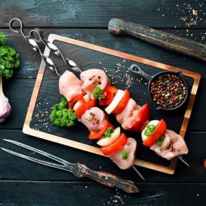 BBQ Szpikulce do szaszłyków na grill 3 sztuki 45 cm 7