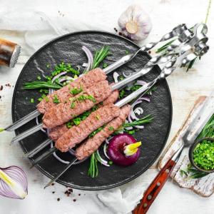BBQ Szpikulce do szaszłyków na grill 3 sztuki 45 cm 8