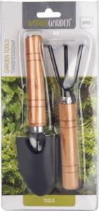 ProGarden Narzędzia ogrodowe mini łopatka grabki pazurki zestaw narzędzi ogrodowych do ogrodu 2 elementy 9