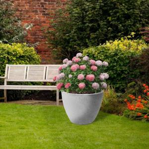 Vilde Doniczka donica okrągła ogrodowa zewnętrzna duża 37,5x48x48 cm 4