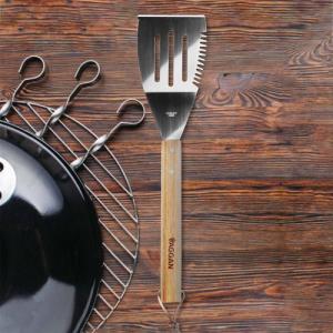 Vaggan Łopatka stalowa, szpatułka do grilla z nożem, duża 40,5 cm 2