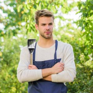 Vaggan Łopatka stalowa, szpatułka do grilla z nożem, duża 40,5 cm 7