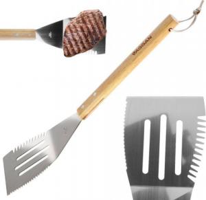 Vaggan Łopatka stalowa, szpatułka do grilla z nożem, duża 40,5 cm 9