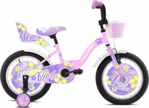 Capriolo Rower dziecięcy Viola 16" - model 2021 - Kolor Różowo-biały 1