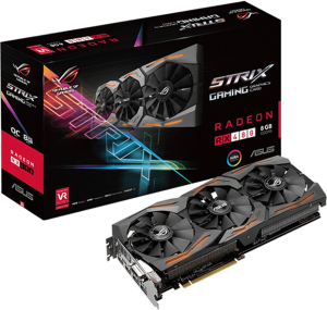 Karta graficzna Asus Radeon RX 480 8GB GDDR5 (256 Bit) DVI, 2xHDMI, 2xDP, BOX (ROG STRIX-RX480-8G-GAMING) 1