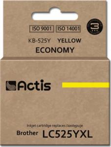 Tusz Actis Tusz ACTIS KB-525Y (zamiennik Brother LC525Y Standard 15 ml żółty) 1