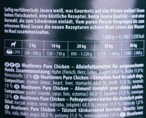 Josera Meatlovers Pure Kurczak karma mokra dla psów 400g 3