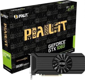 Karta graficzna Palit GeForce GTX1060 StormX 3GB GDDR5 (192 Bit) DVI, HDMI, 3xDP, BOX (NE51060015F9F) 1