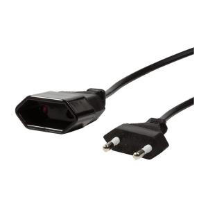 LogiLink Przedłużacz kabla zasilającego LogiLink CP123 Euro CEE 7/16 czarny 2m - CP123 2