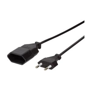 LogiLink Przedłużacz kabla zasilającego LogiLink CP123 Euro CEE 7/16 czarny 2m - CP123 4