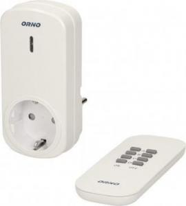 Orno Bezprzewodowe gniazdo sterowane pilotem 1+1, wersja schuko 8