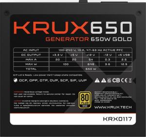 Zasilacz Krux Generator 650W (KRX0117) 9
