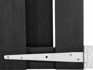 vidaXL vidaXL Bramka ogrodowa, WPC, 100 x 180 cm, szara 5