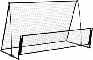 vidaXL Rebounder do piłki nożnej 2-w-1, 202x104x120 cm, stal 2