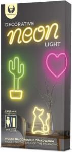 TelForceOne Neon LED WIELORYB ciepły biały Bat + USB FLNEO9 Forever Light 2