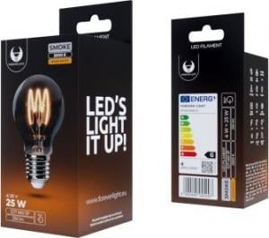 Forever TelForceOne Żarówka LED Filament E27 A60 4W 230V 2000K 250lm SF dymiona Forever Light 1