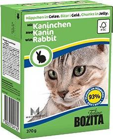 Bozita Mięsne kawałki z królikiem w galaretce 370g 2