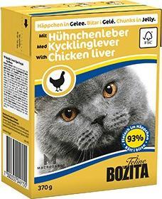 Bozita Mięsne kawałki z wątróbką w galaretce 370g 2