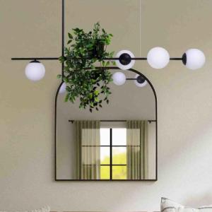 Lampa wisząca Kaja Dekoracyjna lampa wisząca VUELTA K-4737 zwis z kwietnikiem czarny 2