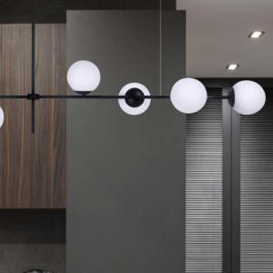 Lampa wisząca Kaja Wisząca lampa modernistyczna VUELTA K-4738 czarny zwis molekuły 3