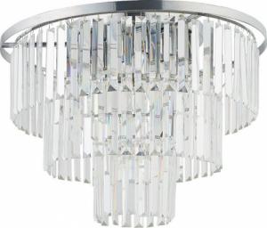 Lampa sufitowa Nowodvorski Salonowy plafon glamour Cristal 7628 okrągła lampa sufitowa srebrna 1