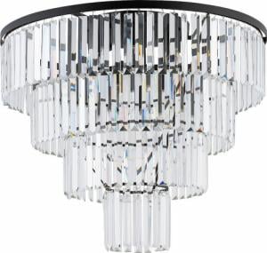 Lampa sufitowa Nowodvorski Glamour lampa sufitowa Cristal 7630 plafon przezroczysty czarny 1