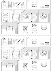 Lampa sufitowa Nowodvorski Plafon okrągły FLEA czarny downlight lampa natynkowa do gabinetu 5