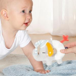 Fehn Maskotka z Grzechotką świecąca w ciemności, Słoń z 3