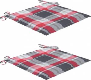 vidaXL vidaXL Krzesła ogrodowe z poduszkami, 2 szt., drewno akacjowe i stal 6