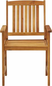 vidaXL vidaXL Krzesła ogrodowe z poduszkami, 2 szt., drewno akacjowe 5