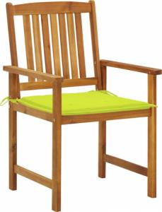 vidaXL Krzesła ogrodowe z poduszkami, 2 szt., drewno akacjowe 2