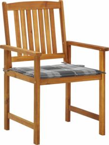 vidaXL vidaXL Krzesła ogrodowe z poduszkami, 2 szt., drewno akacjowe 2