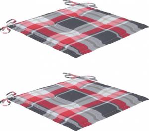 vidaXL Krzesła ogrodowe z poduszkami, 2 szt., drewno akacjowe 7