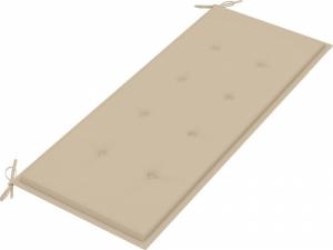 vidaXL vidaXL 2-os. ławka ogrodowa z poduszką, 120 cm, szara, eukaliptus 7