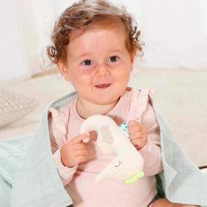 Fehn Muślinowe Pieluszki i Maskotka z Grzechotką, Konik 7