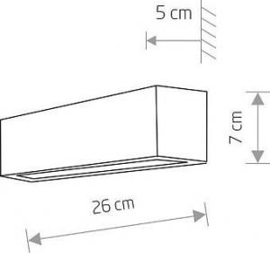 Kinkiet Nowodvorski Czarna lampa nad lustro STRAIGHT WALL 7601 kinkiet ścienna belka 3