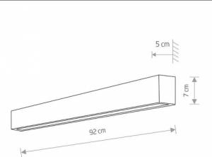Kinkiet Nowodvorski Biały kinkiet prostokątny Straight Wall 7567 lampa do przedpokoju 2