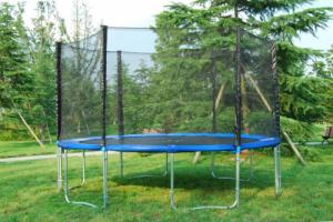 Trampolina ogrodowa vidaXL Trampolina z siatką zabezpieczającą o średnicy 4,3 m 2
