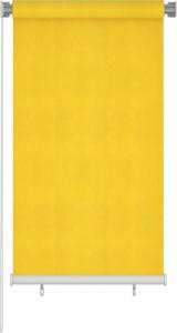 vidaXL vidaXL Roleta zewnętrzna, 80x140 cm, żółta, HDPE 1