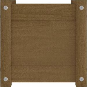 vidaXL Donica ogrodowa, miodowy brąz, 31x31x31 cm, drewno sosnowe 5