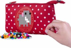 Piórnik PIXIE Neoprenowy Piórnik na Suwak, Kosmetyczka, Saszetka, PIXIE CREW, Czerwony, Czerwony Panel 2