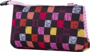 Piórnik PIXIE Neoprenowy Piórnik na Suwak, Kosmetyczka, Saszetka, PIXIE CREW, Kolorowa Kostka, Różowy Panel 4
