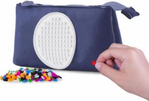 Piórnik PIXIE Neoprenowy Piórnik na Suwak, Kosmetyczka, Saszetka, PIXIE CREW, Granatowy, Panel Świecący w Ciemności 2