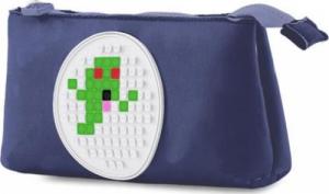 Piórnik PIXIE Neoprenowy Piórnik na Suwak, Kosmetyczka, Saszetka, PIXIE CREW, Granatowy, Panel Świecący w Ciemności 3