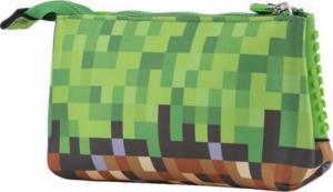 Piórnik PIXIE Neoprenowy Piórnik na Suwak, Kosmetyczka, Saszetka, PIXIE CREW, Zielona Kostka, Zielony Panel 4