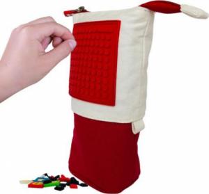 Piórnik PIXIE Pionowy Piórnik na Suwak, PIXIE CREW, Czerwony, Czerwony Panel 2